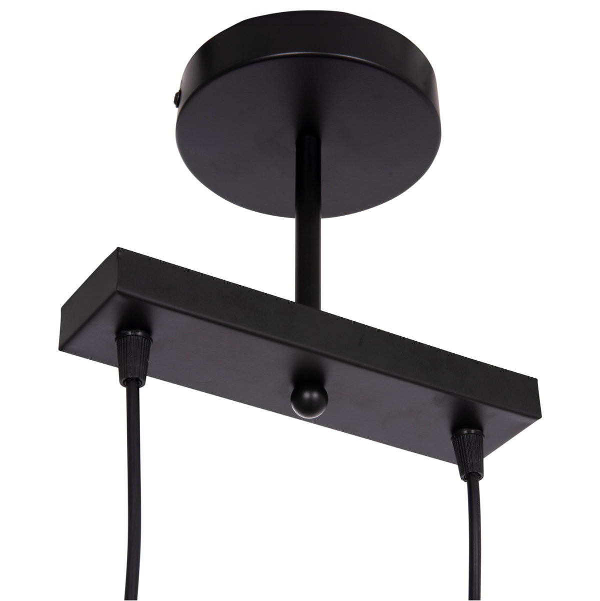 Ceiling Pendant 2-light Bell Hm7531.11 Black Metal-bronze Socket Φ21,5x135hcm.