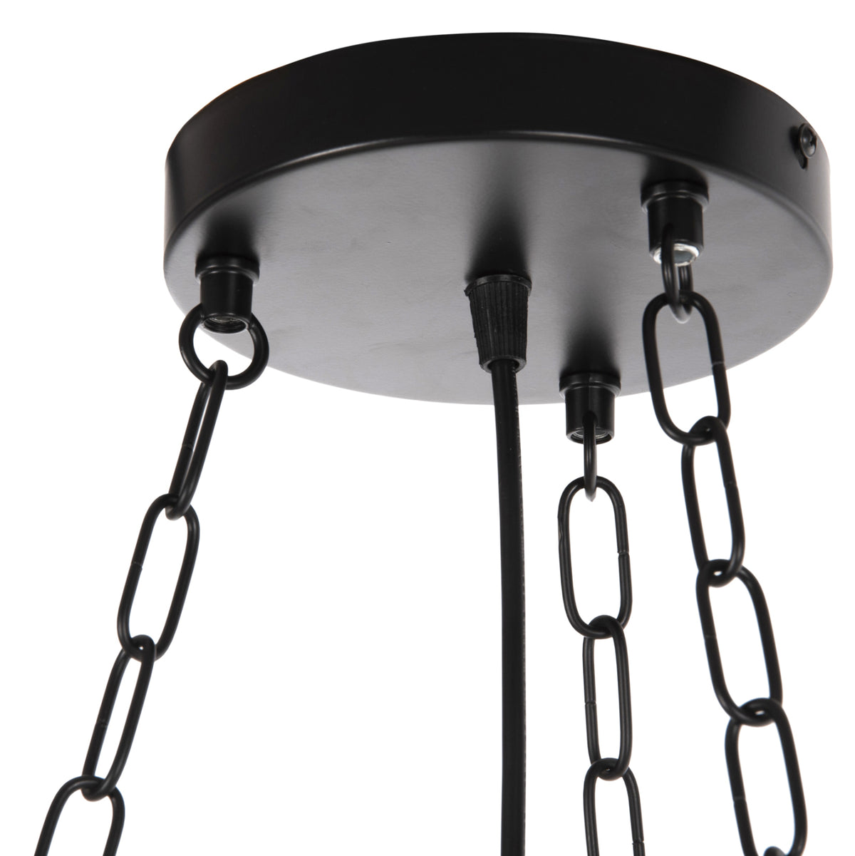 Ceiling Pendant 6-light Hm4116 Wood-metal-glass 119h Cm.