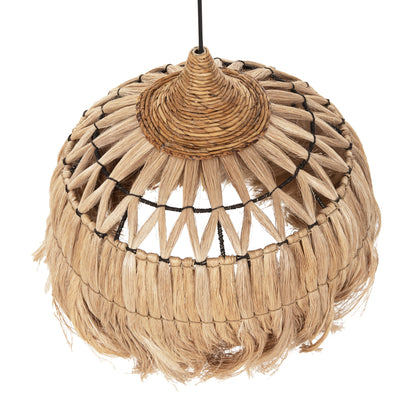 Ceiling Pendant Made Of Abaca Fibers In Natural Color Φ52x48-120hcm.hm7760