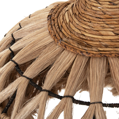 Ceiling Pendant Made Of Abaca Fibers In Natural Color Φ52x48-120hcm.hm7760