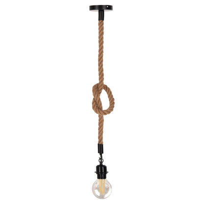 Ceiling Pendant Lamp Hm4042 Rope 1m Long And 1.6cm Thick-e27 Socket