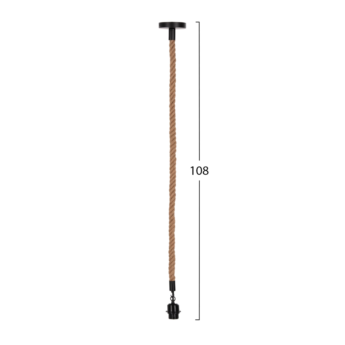 Ceiling Pendant Lamp Hm4043 Rope 1m Long And 2cm Thick-e27 Socket
