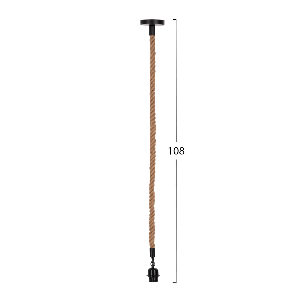 Ceiling Pendant Lamp Hm4043 Rope 1m Long And 2cm Thick-e27 Socket