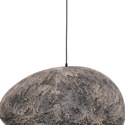 Ceiling Pendant Lamp Stone-look Stoner (l) Hm4419.04 Grey--73x55x40hcm.