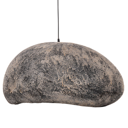Ceiling Pendant Lamp Stone-look Stoner (l) Hm4419.04 Grey--73x55x40hcm.