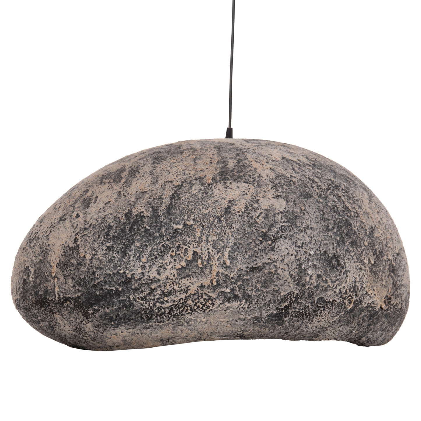 Ceiling Pendant Lamp Stone-look Stoner (l) Hm4419.04 Grey--73x55x40hcm.