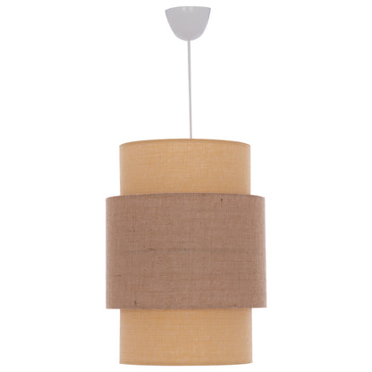 Pendant Ceiling Lamp Hm7627.01 Two-layer Fabric Drum, Polyethylene Frame