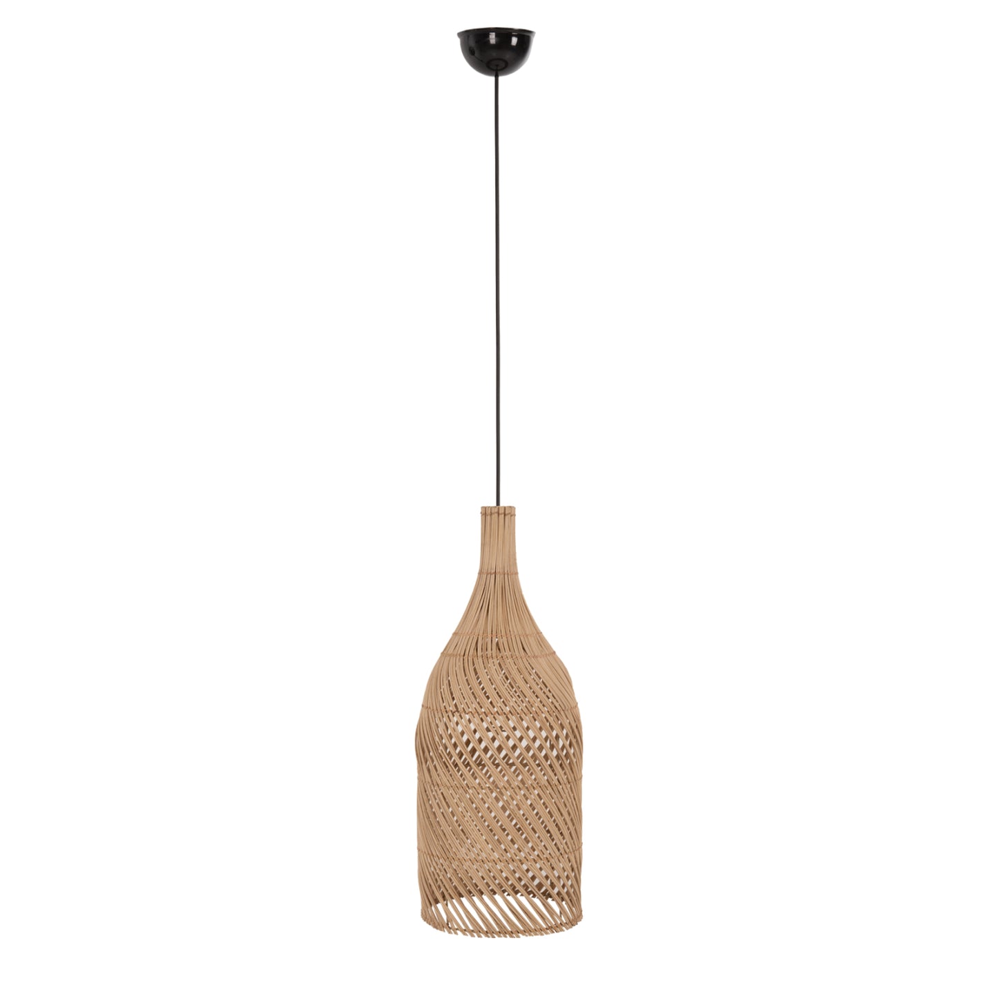Ceiling Pendant Lamp Hm7883 Natural Rattan In Natural Color Φ34,5x178hcm.