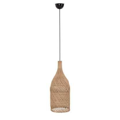 Ceiling Pendant Lamp Carboy Hm7884 Natural Rattan In Natural Color Φ28x163.5hcm.