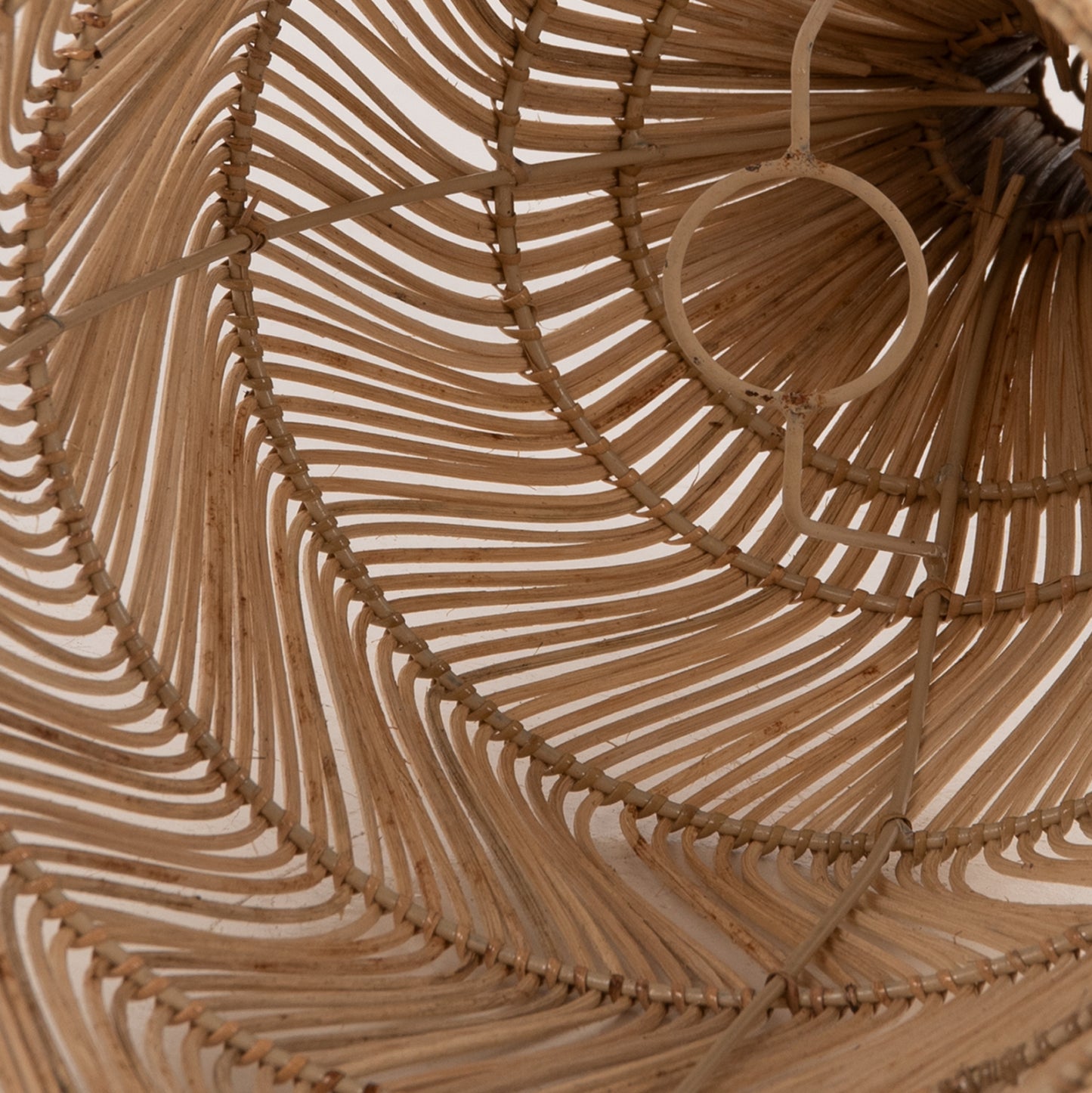 Ceiling Pendant Lamp ΗΜ7887 Natural Rattan In Natural Color Φ28x163,5hcm.