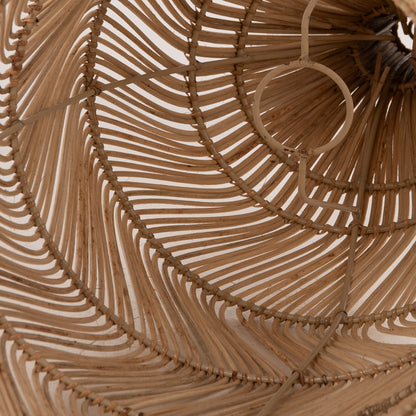 Ceiling Pendant Lamp ΗΜ7887 Natural Rattan In Natural Color Φ28x163,5hcm.