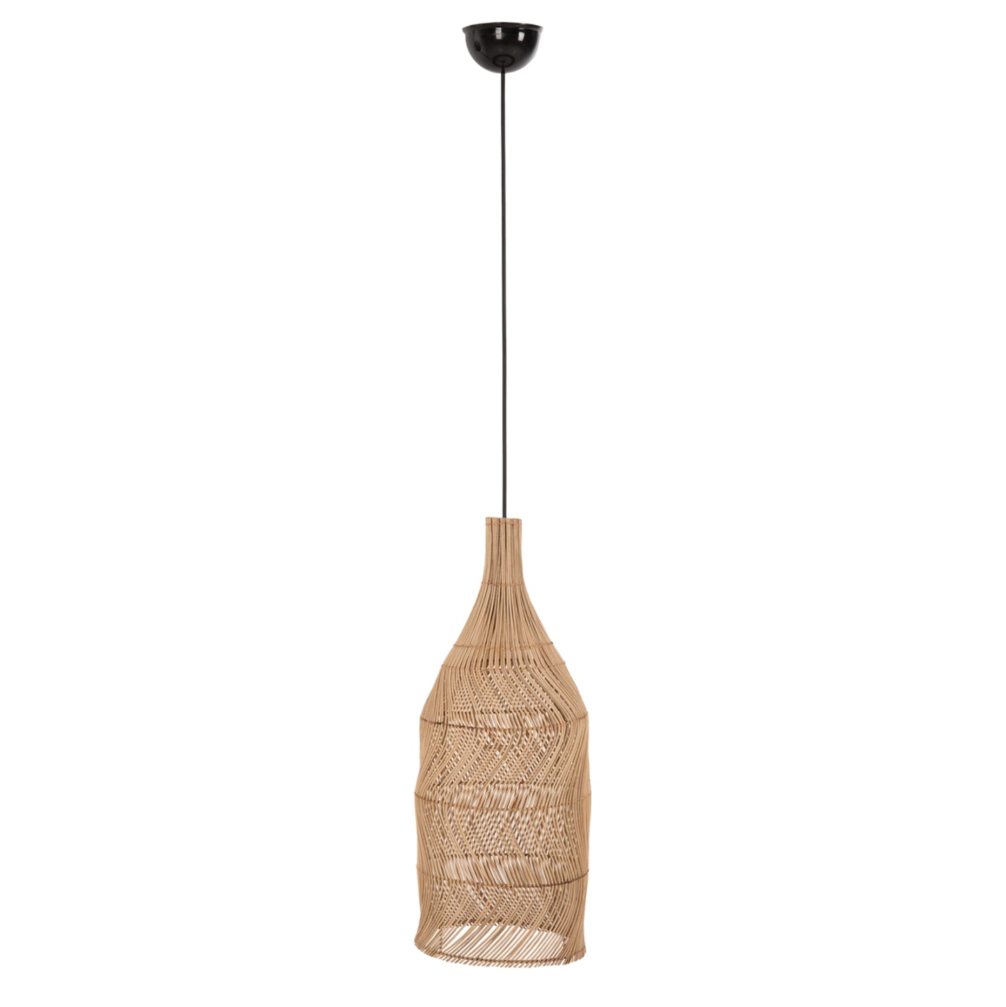 Ceiling Pendant Lamp ΗΜ7887 Natural Rattan In Natural Color Φ28x163,5hcm.