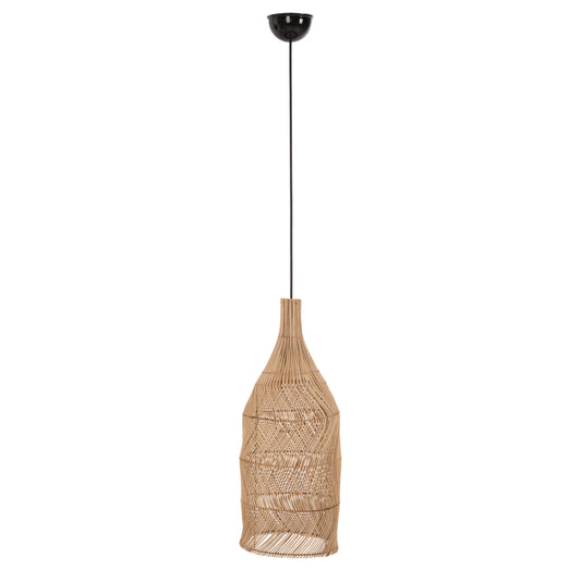 Ceiling Pendant Lamp ΗΜ7887 Natural Rattan In Natural Color Φ28x163,5hcm.