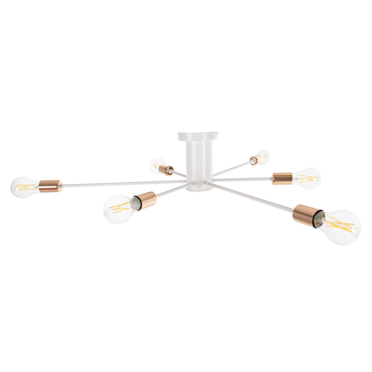 Ceiling Pendant 6-light Hm4123 White Metal 77x77x18hcm.