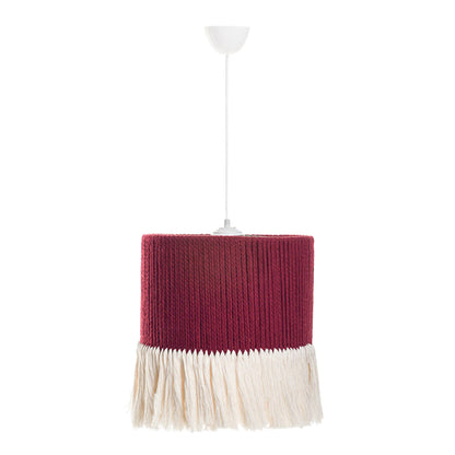 Ceiling Pendant Hm7653.06, Maroon-white, Rope, Φ30x80h