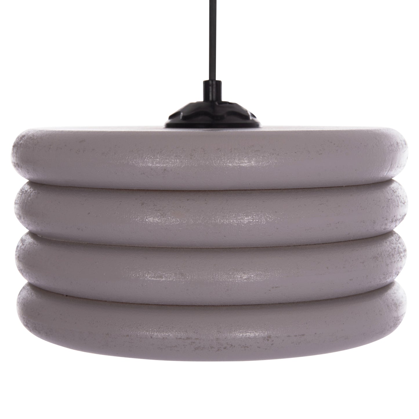 Ceiling Pendant Hm7655.04, Grey Wooden Rings, Φ23x57