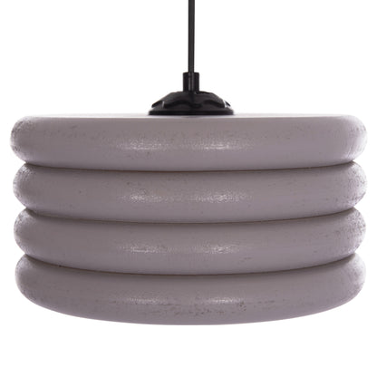Ceiling Pendant Hm7655.04, Grey Wooden Rings, Φ23x57