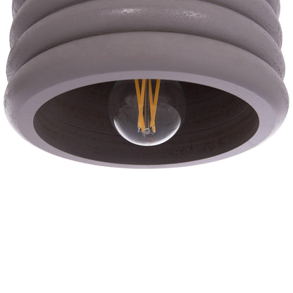 Ceiling Pendant Hm7655.04, Grey Wooden Rings, Φ23x57