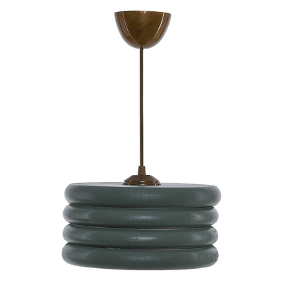 Ceiling Pendant Hm7655.01, Green Wooden Rings, Φ23x57