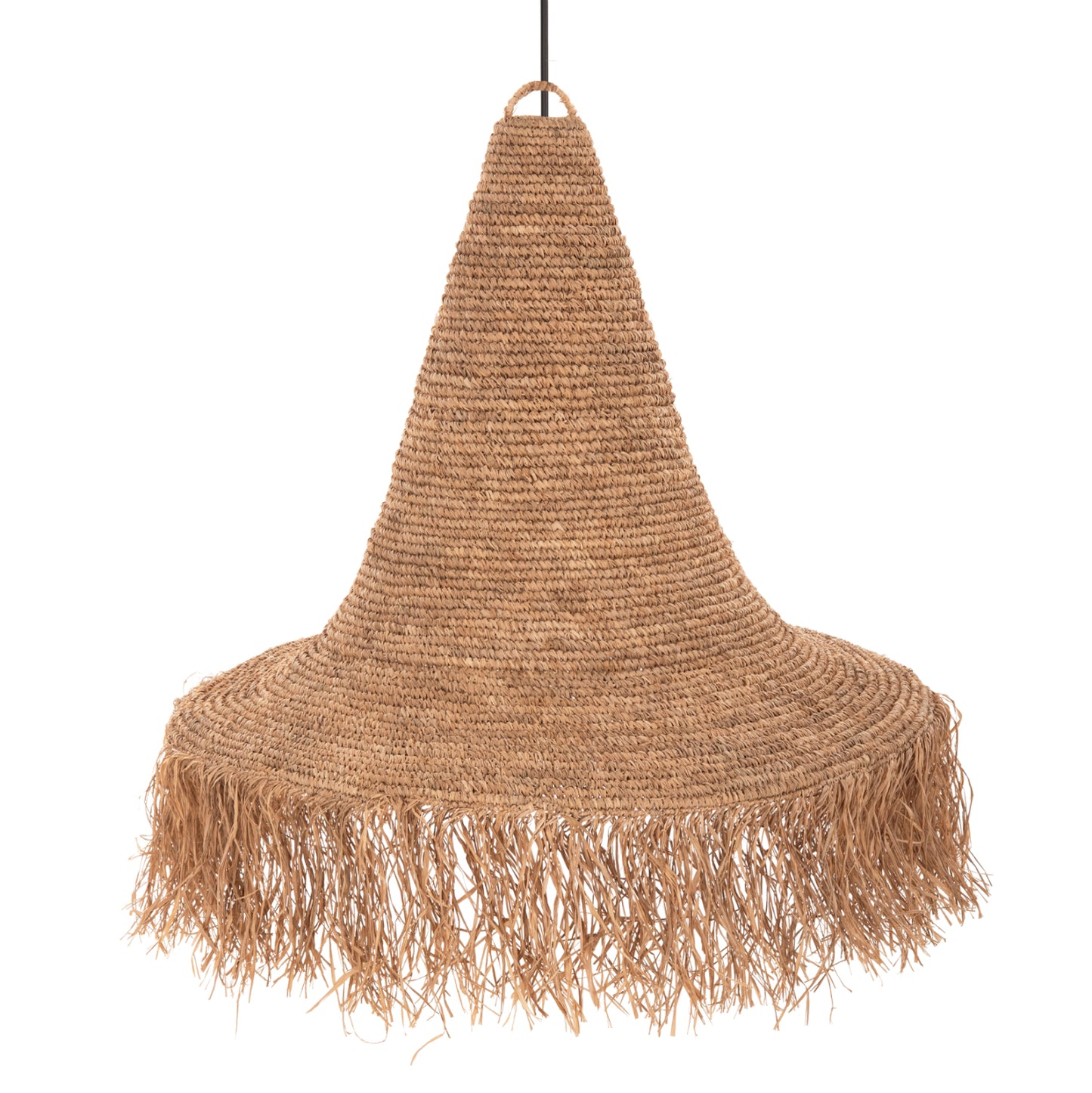 Ceiling Pendant Lamp Hm4033 Rattan In Natural Color Φ103x84,5-106hcm.