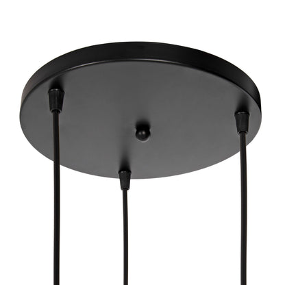 Ceiling Pendant Lamp Hm4041 3-light Black Metal 25x22x123hcm.