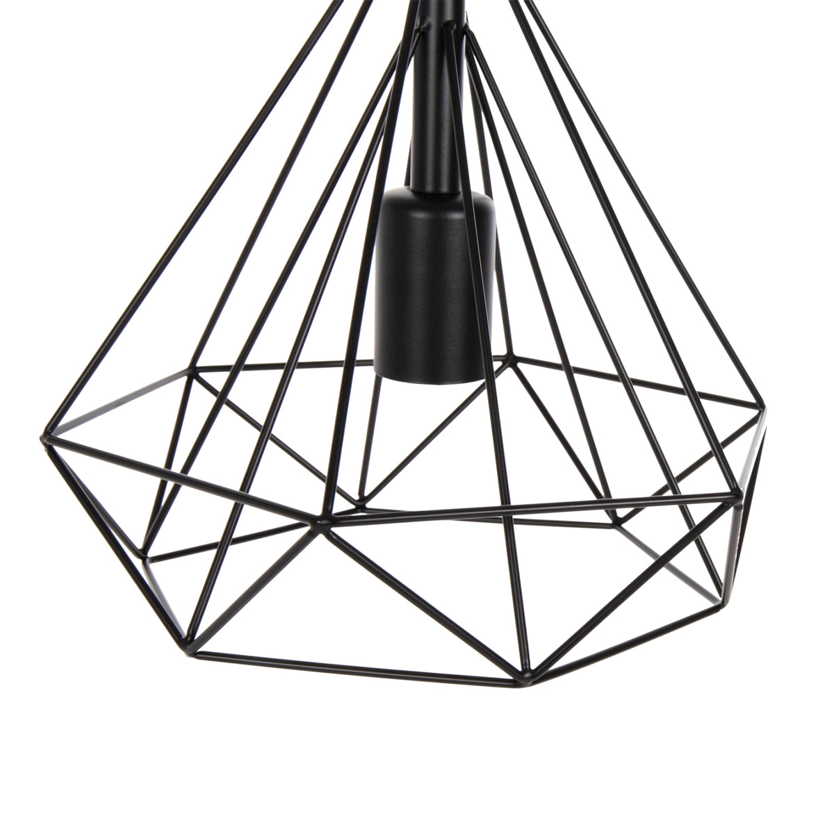Ceiling Pendant Lamp Hm4063 Black Metal Cap 25x22x123hcm.