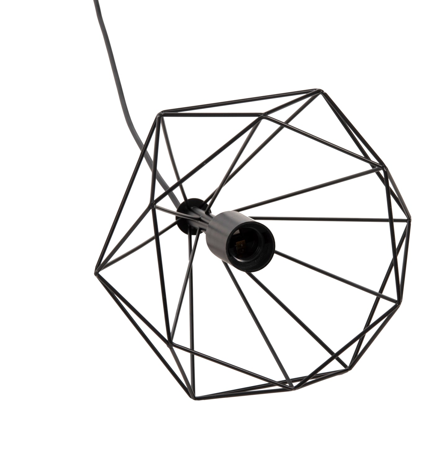 Ceiling Pendant Lamp Hm4063 Black Metal Cap 25x22x123hcm.
