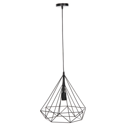 Ceiling Pendant Lamp Hm4064 Black Metal Cap 32x37x128hcm.
