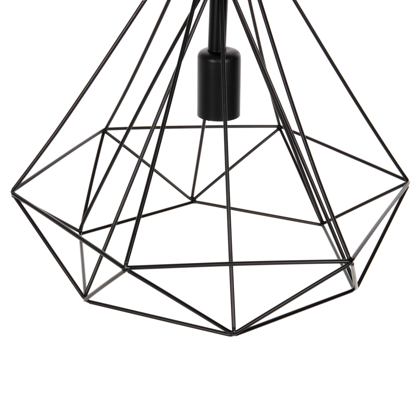 Ceiling Pendant Lamp Hm4064 Black Metal Cap 32x37x128hcm.