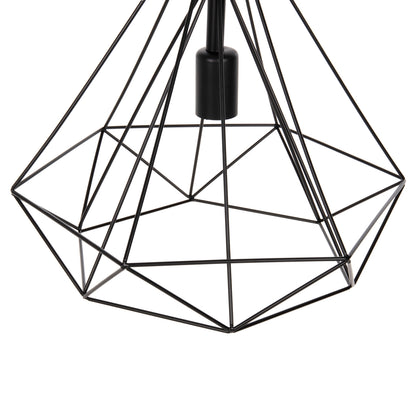 Ceiling Pendant Lamp Hm4064 Black Metal Cap 32x37x128hcm.