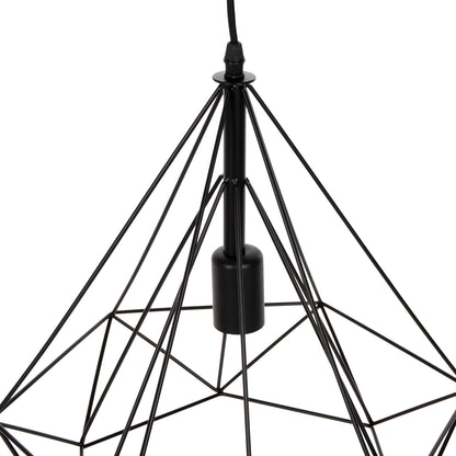 Ceiling Pendant Lamp Hm4064 Black Metal Cap 32x37x128hcm.