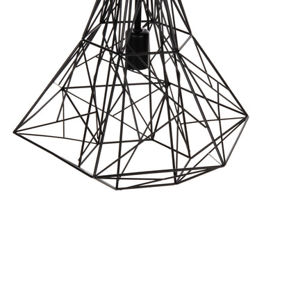 Ceiling Pendant Lamp Hm4068 Black Metal Cap 40x35x130hcm.
