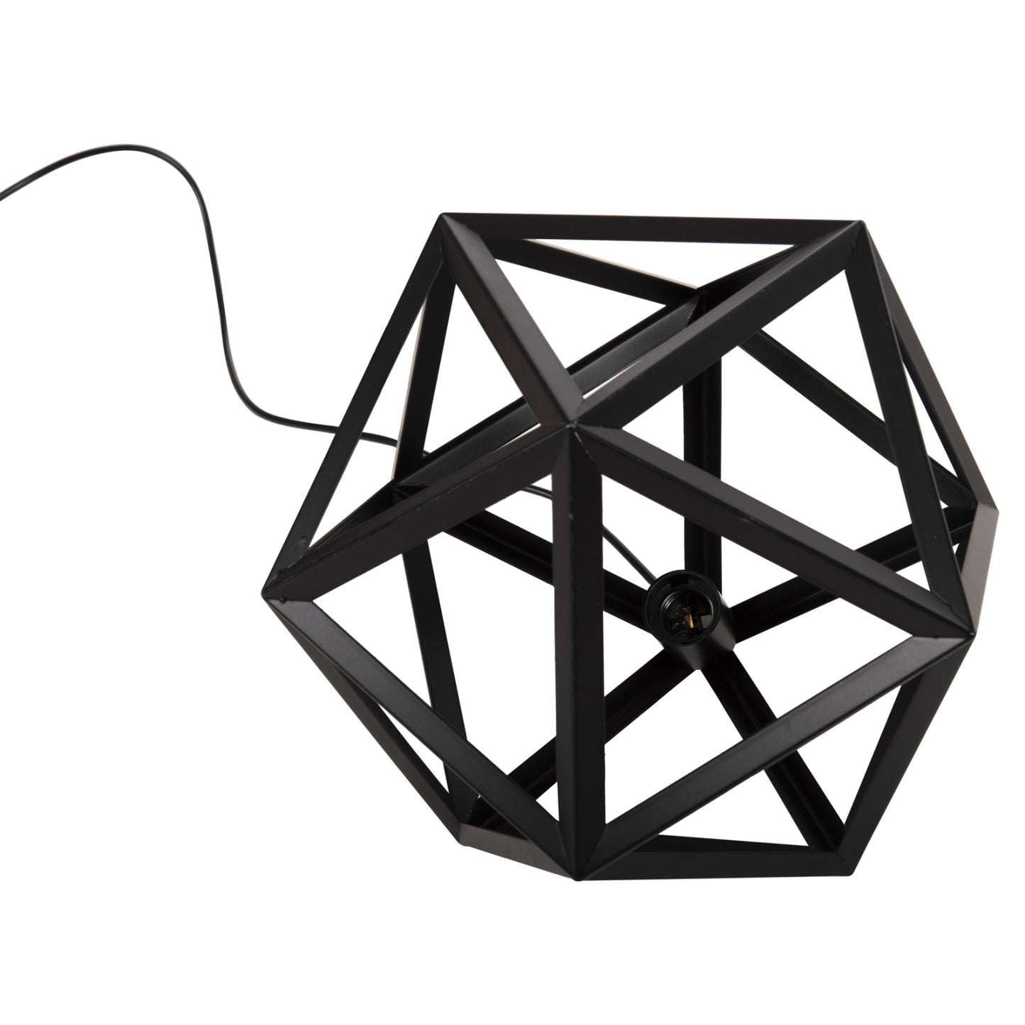 Ceiling Pendant Lamp Hm4073 Black Metal 30x30x35h Cm.