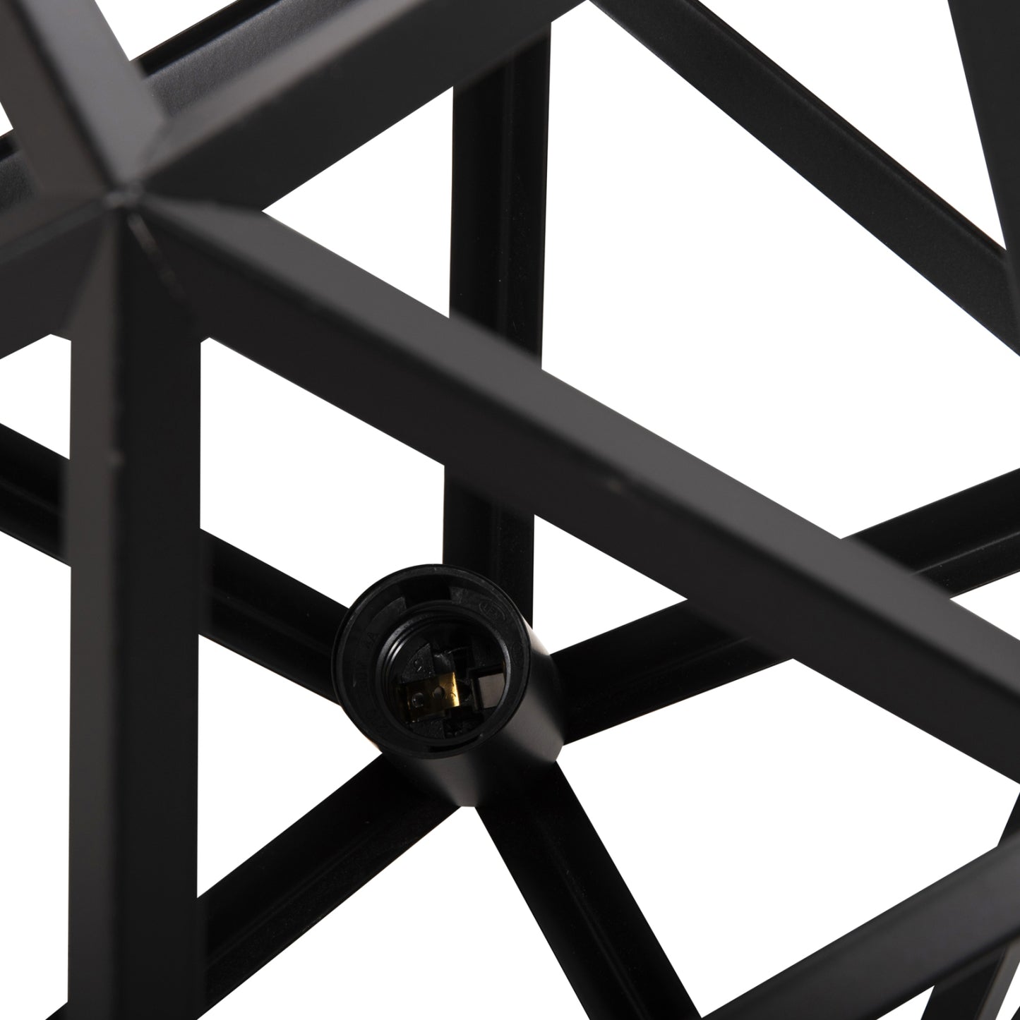 Ceiling Pendant Lamp Hm4073 Black Metal 30x30x35h Cm.