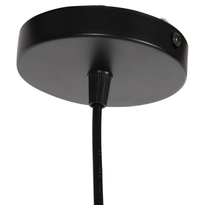 Ceiling Pendant Lamp Hm4073 Black Metal 30x30x35h Cm.