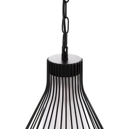 Ceiling Pendant Lamp Hm4074 Black Metal Cap Φ33x141hcm.