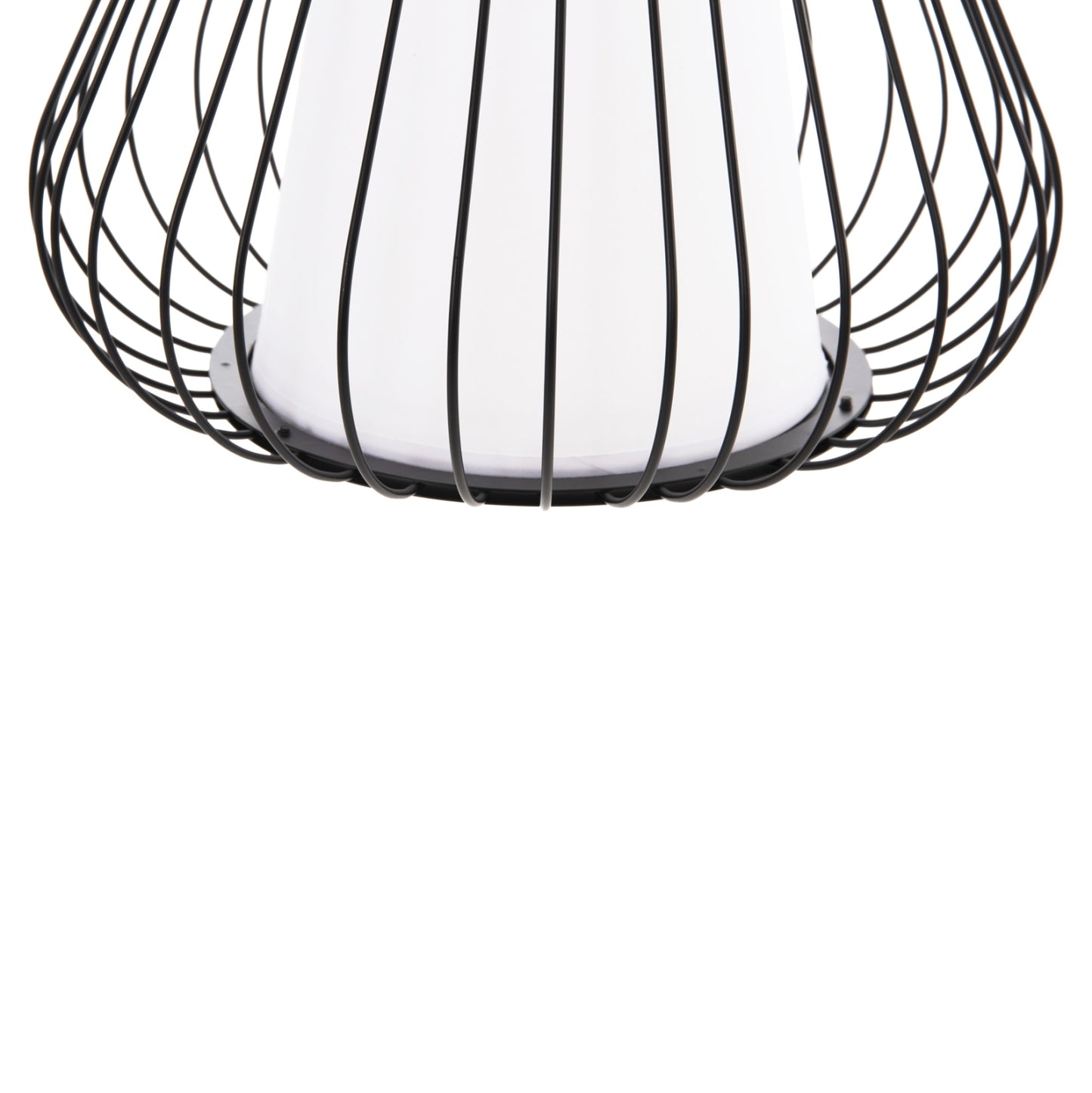 Ceiling Pendant Lamp Hm4074 Black Metal Cap Φ33x141hcm.