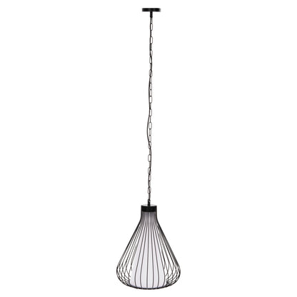 Ceiling Pendant Lamp Hm4074 Black Metal Cap Φ33x141hcm.