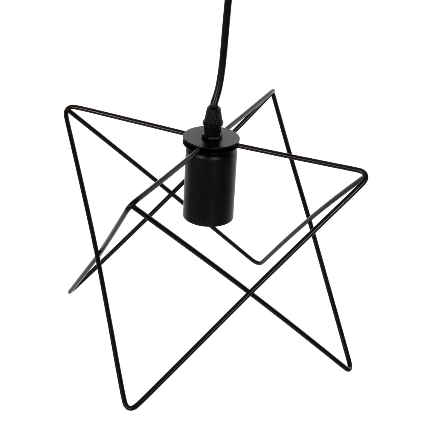 Ceiling Pendant Lamp Hm4075 Black Metal Cap 18x17x120hcm.