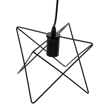 Ceiling Pendant Lamp Hm4075 Black Metal Cap 18x17x120hcm.