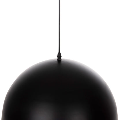 Ceiling Pendant Lamp Hm4078 Black Metal Round Cap Φ40x125hcm.