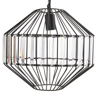 Ceiling Pendant Lamp Hm4092 Black Metal Cap Φ33,5x29-127,5hcm.