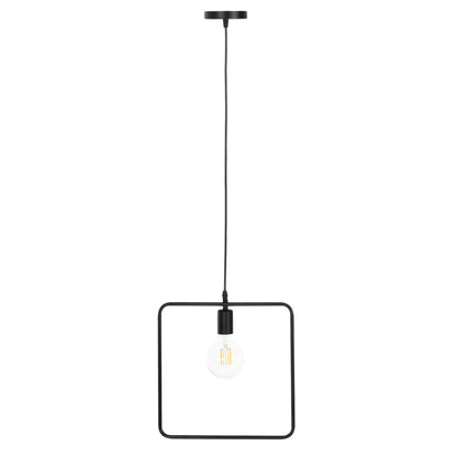 Ceiling Pendant Luminaire Hm4095 Black Metal 33x33x134hcm.