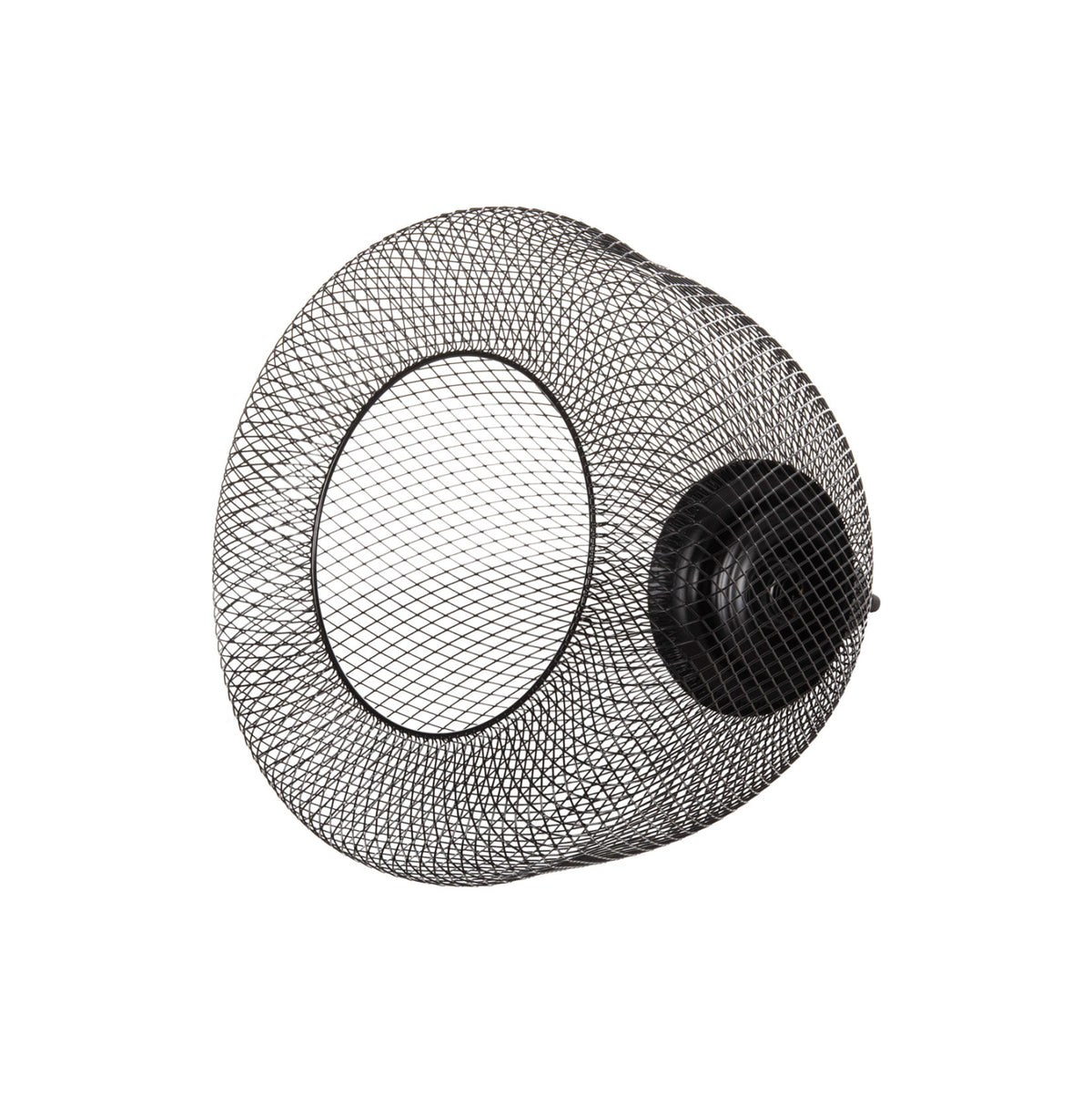 Ceiling Pendant Lamp Hm4100 Black Metal Mesh Bel-shaped Cap Φ32x137hcm.