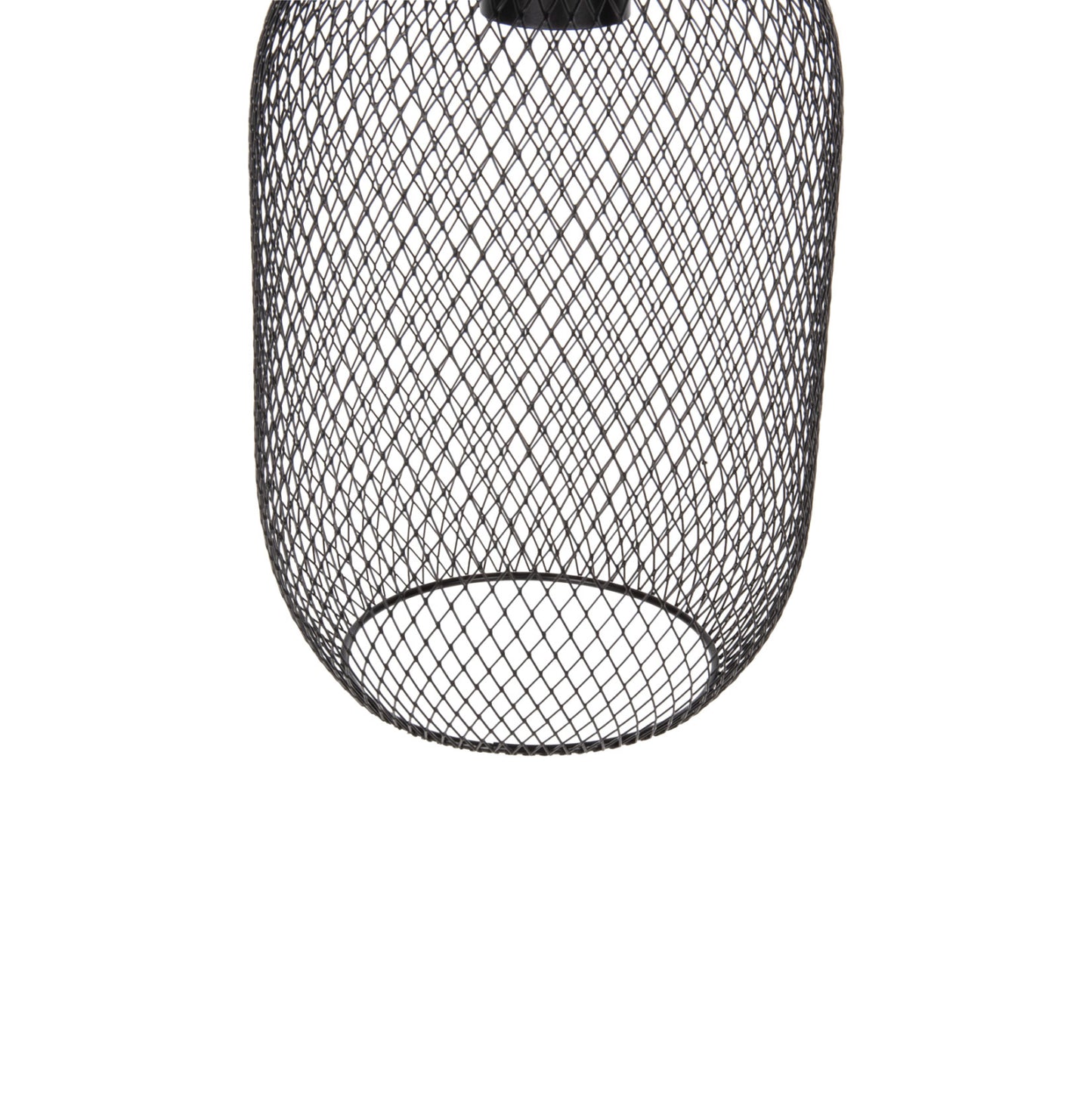 Ceiling Pendant Lamp Hm4104 3-light Black Metal Mesh Caps Φ24x123hcm.
