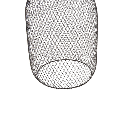 Ceiling Pendant Lamp Hm4105 Black Metal Mesh Cap Φ20x145hcm.