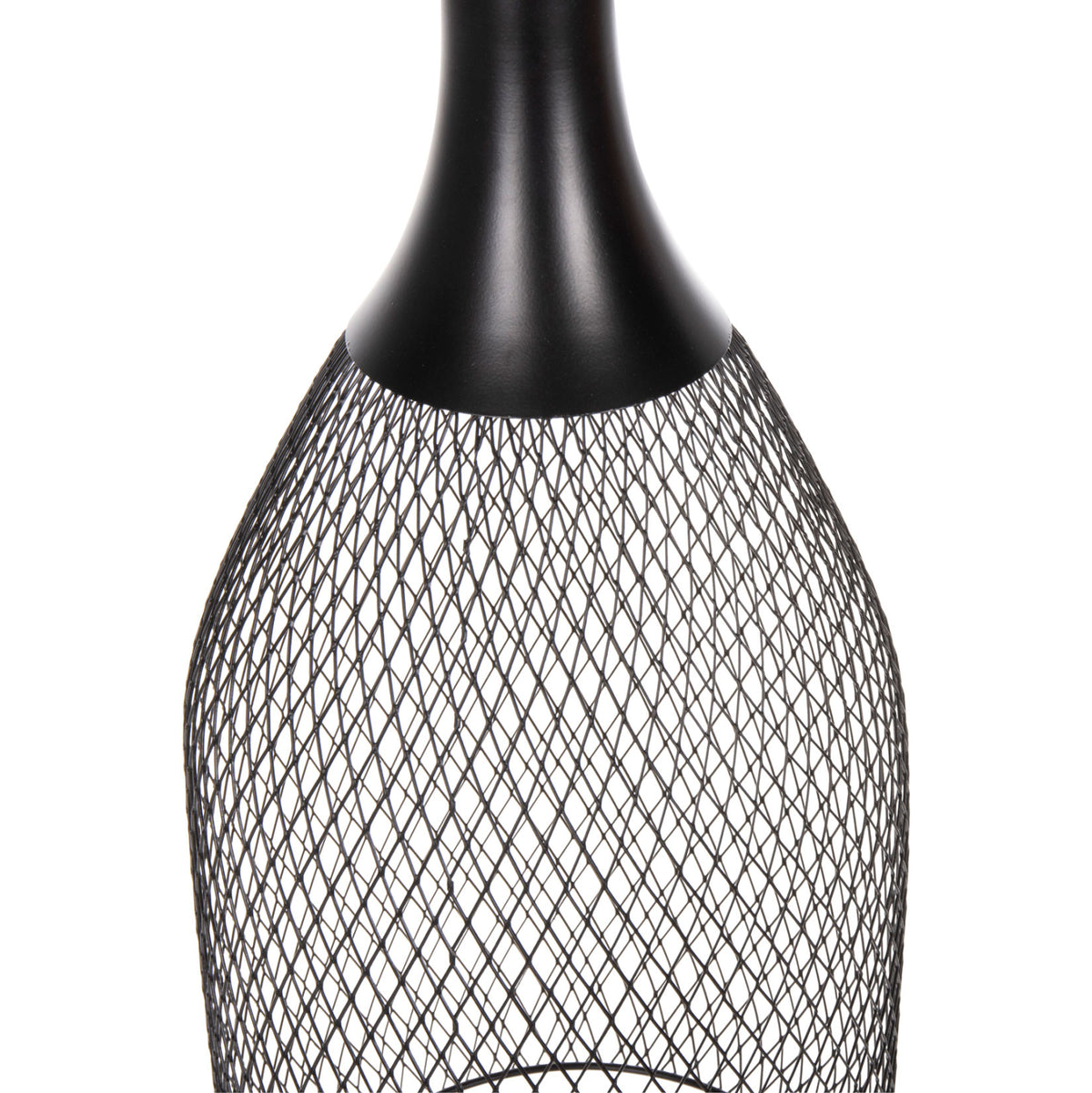 Ceiling Pendant Lamp Hm4105 Black Metal Mesh Cap Φ20x145hcm.