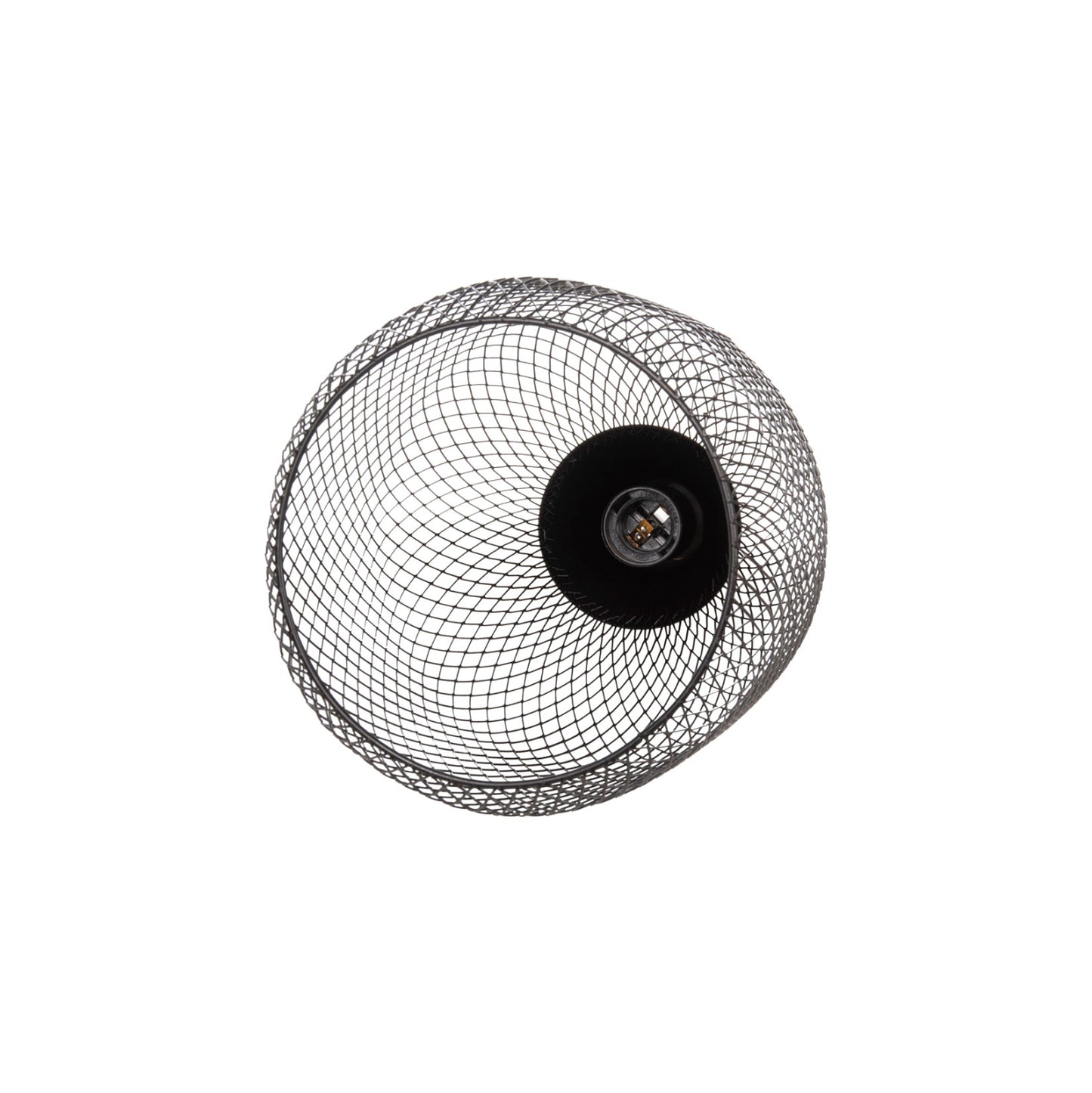 Ceiling Pendant Lamp Hm4105 Black Metal Mesh Cap Φ20x145hcm.