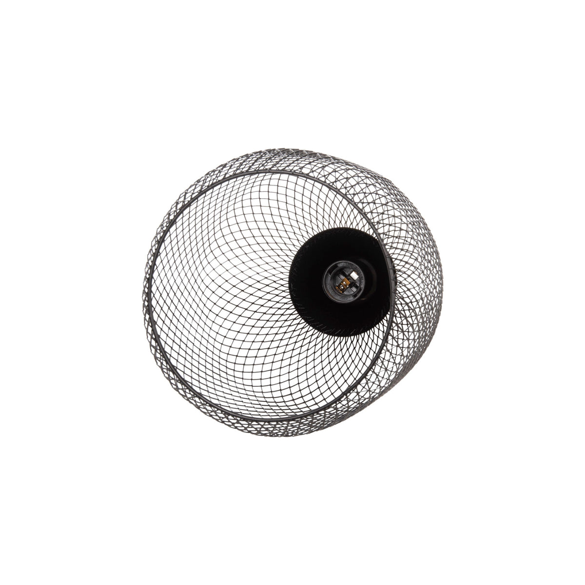 Ceiling Pendant Lamp Hm4105 Black Metal Mesh Cap Φ20x145hcm.