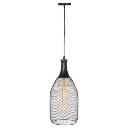 Ceiling Pendant Lamp Hm4105 Black Metal Mesh Cap Φ20x145hcm.